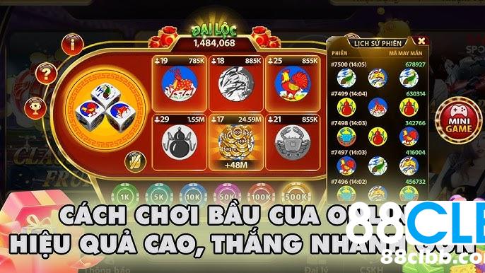 cách chơi bầu cua online