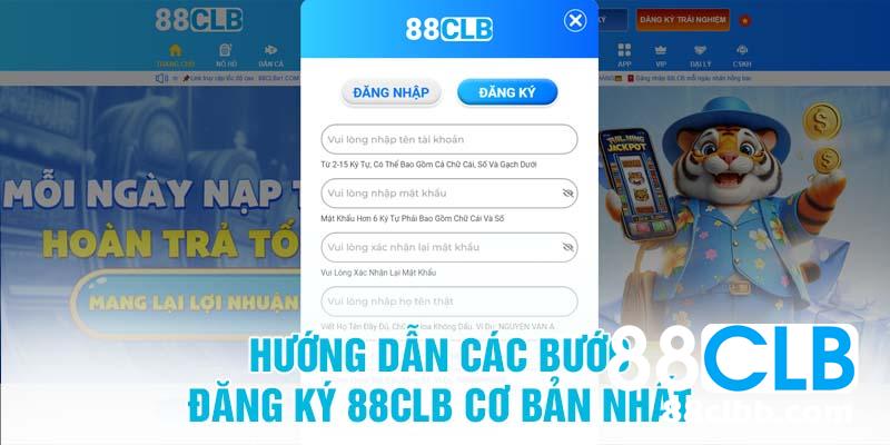 Hướng dẫn các bước đăng ký 88CLB cơ bản nhất  